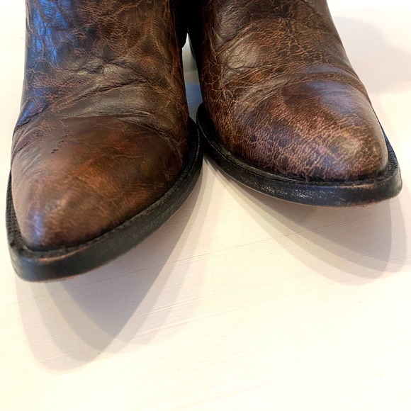 Old Gringo Women's Mini Belinda 7"‎ Ankle Boots Size 7 B Brown Bootie Cowboy - Picture 10 of 16